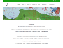 Tablet Screenshot of childrenspermaculture.com